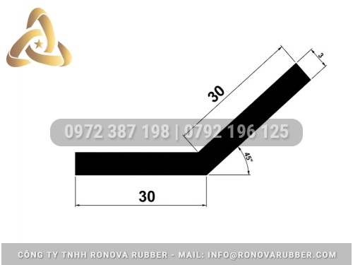 Thông Số Ron Cao Su Chữ L Tại TP.HCM