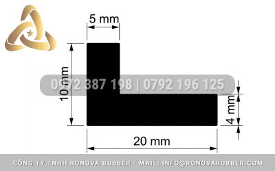 Ron Cao Su Chữ L Cho Tủ Sấy, Tủ Hấp, Thiết Bị Gia Nhiệt Công Nghiệp