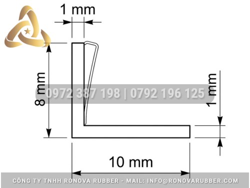 Ron Silicon Chữ L Màu Đỏ – Chịu Nhiệt Cao Cho Thiết Bị Hấp, Sấy