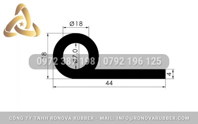 Gioăng Ron Cao Su Chữ P18, P20, P30 Chịu Lực Cao