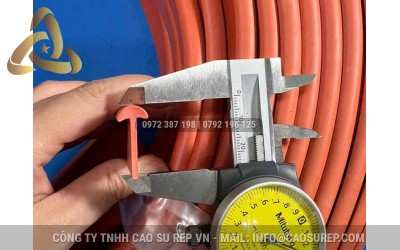 Ứng Dụng và Lợi Ích Ron Cao Su Màu Đỏ EPDM Chữ T Cao 24mm
