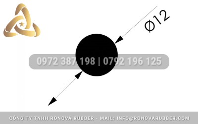 Ron Cao Su Xốp Tròn Phi 8, 9, 10, 11, 12mm – Mềm, Đàn Hồi