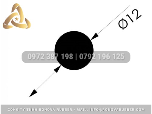 Ron Cao Su Xốp Tròn Phi 8, 9, 10, 11, 12mm – Mềm, Đàn Hồi