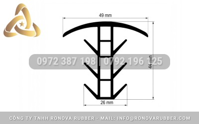 Ron Cao Su Chữ T Nẹp Tấm Pin Năng Lượng Mặt Trời – Chống Nước, Chịu Nhiệt