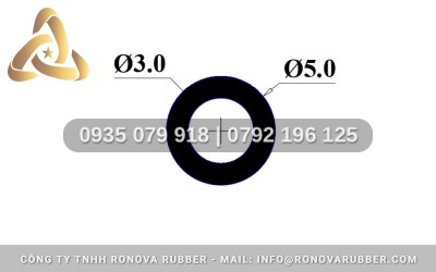 Ống Silicon Phi 3x5mm Chịu Nhiệt, Dẻo Tại Cao Su Ronova