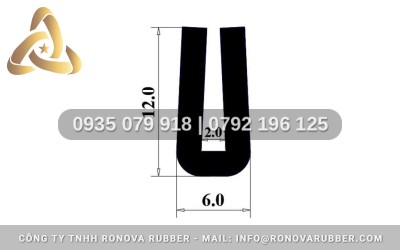 Mua Ron Cao Su Chữ U Khe 2mm Nẹp Kính, Tủ Điện Tại Đồng Nai
