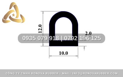 Ron Cao Su Chữ D Xốp Cuộn Dài 25 Mét, 50 Mét Giá Xưởng Tại Ronova Rubber