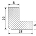 Ron Cao Su Chữ L Cho Mép Tôn Dày 1–5mm