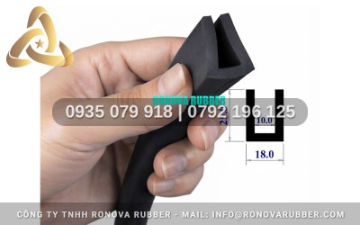 Gioăng Cao Su Chữ U Phổ Biến Cho Cửa Gỗ, Cửa Nhôm