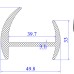Ron cao su EPDM chữ H  49.8x43.4x39.7