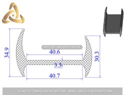 Ron cao su EPDM chữ H  40.7x34.9x40.6