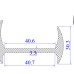 Ron cao su EPDM chữ H  40.7x34.9x40.6