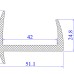 Ron cao su EPDM chữ H  51.1x40.7x42