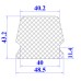 Ron cao su EPDM chữ D 48.5x43.2x11.4
