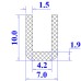Ron cao su NBR chữ U 7x10x4.2
