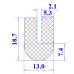 Ron cao su NBR chữ U 13x18.7x2.1