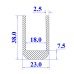 Ron cao su NBR chữ U 23x38x18