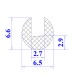 Ron silicon chữ U 6.5x6.6x2.9
