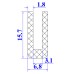 Ron silicon chữ U 6.8x15.x7x3.1