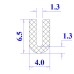 Ron silicon xốp chữ U 4x6.5x1.3
