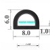 Gioăng Cao Su Cao Cấp Hình Chữ D 8x6