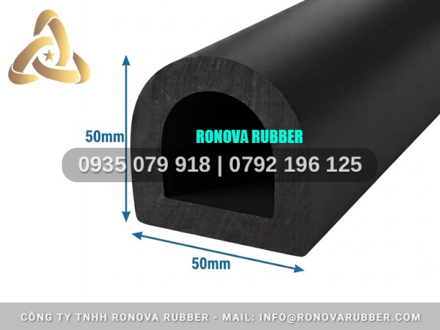 Gioăng cao su chữ D dùng cho tủ sấy 50x50