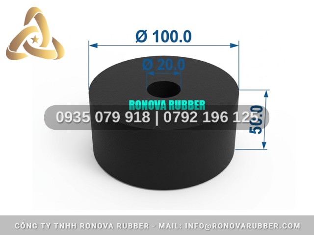 Gioăng cao su dạng tròn 100x20