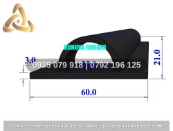 Ron cao su chữ D 60x21