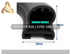 Ron cao su chữ D cho hệ thống thiết bị hấp sấy 20x40