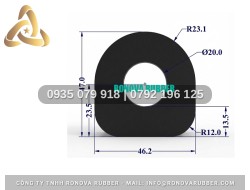 Ron Cao Su Chuyên Dụng Hình Chữ D 46.2x47