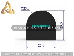 Ron Cao Su Đảm Bảo Chất Lượng Hình Chữ D 25x25