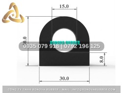 Ron Cao Su Định Hình Chữ D 30x30