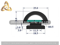Ron Cao Su Hoàn Thiện Sắc Nét Dạng Chữ D 18.5x18