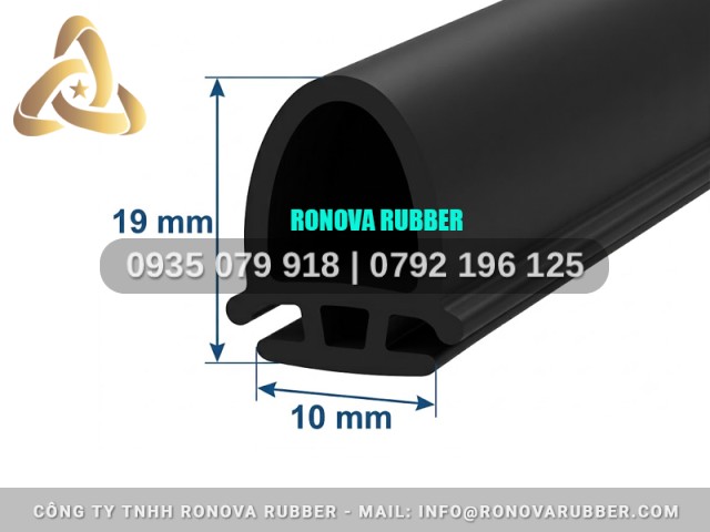 Dây ron cao su Ronova chữ D 10x19