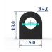 Dây Ron Chữ D Cao Su Tổng Hợp Bền Đẹp 15x18
