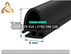 Giải pháp hệ gioăng cao su thi công cửa nhôm chữ D 8x15