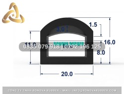 Gioăng Cao Su Chữ D Độ Đàn Hồi Tốt 20x11