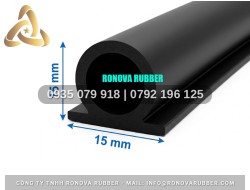 Nhà phân phối bản gioăng cao su phụ kiện tủ sấy chữ D 15x15