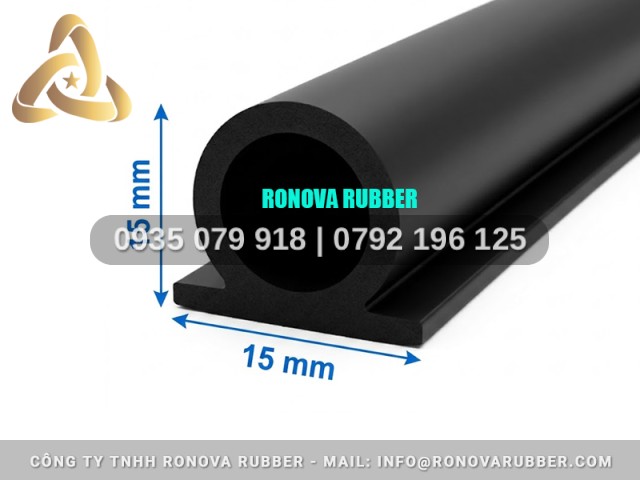 Nhà phân phối bản gioăng cao su phụ kiện tủ sấy chữ D 15x15
