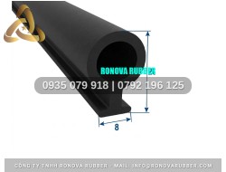 Phụ kiện gioăng định hình cao su chữ D 8x21