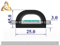 Ron Cao Su Chữ D Phân Khúc Chuyên Nghiệp 25x15