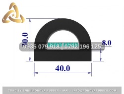Ron Cao Su Chữ D Phân Phối Chính Hãng 40x30