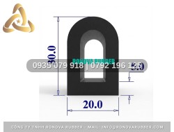 Ron Cao Su Định Hình Chữ D Chuẩn Form 20x30