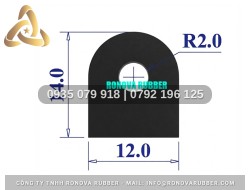 Ron Chữ D Chất Liệu Cao Su Đặc 12x14
