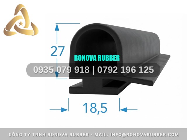 Sợi gioăng cao su chữ D 18.5x27