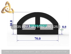 Sợi Ron Cao Su Chữ D Hoàn Thiện Sắc Nét 70x38