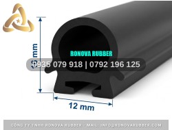 Thanh ron cao su thùng đông lạnh Ronova chữ D 12x16