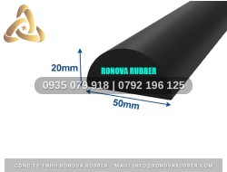 Vật tư dải ron cao su chữ D 50x20