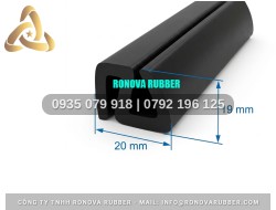 Gioăng chữ H cho thùng đông lạnh 20x19
