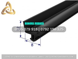 Nẹp cao su bảo vệ cạnh cửa 8x12